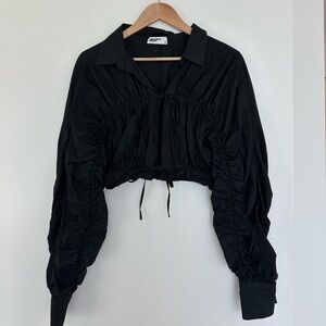 Mistress Rocks Scrunchy Cropped Long Sleeve